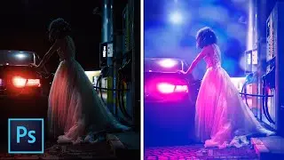 How To Apply Neon Color Effect- Dramatic But Easy Photoshop Tutorial | Hyzer Ali