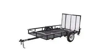 Carry-On Wire Mesh Utility Trailer w/ Ramp Gate (5-ft x 8-ft)