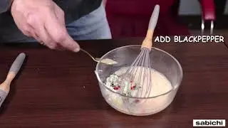 Make yummy egg triangles with Sabichi Sandwich Maker