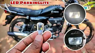 How to install LED Parking light💡|| easy to install splendor plus bs6 bike