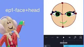 How to make a model only using vector drawing tool in alight motion?🍉//beginners//EP1 head and face/