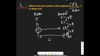 Sequence next Number 5, D, 15, MCQ chapter 3 | Jessore Board 24