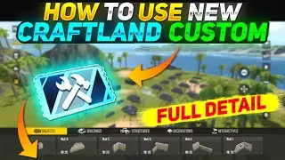 HOW TO USE NEW CRAFTLAND CUSTOM IN FREEFIRE | FREEFIRE NEW UPDATE| CRAFT LAND CUSTOM FREEFIRE ||