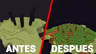Transformé TODA MI ISLA DEL END en Minecraft