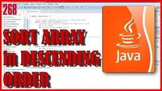 JAVA Sort an array in descending order