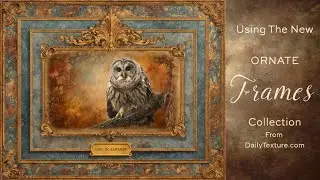 Как использовать коллекцию рамок Ornate Frames с произведениями искусства и фотографиями | Демонс...