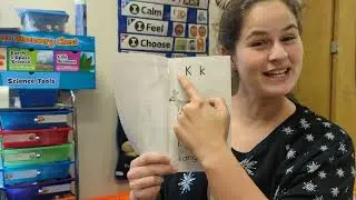 Letter Kk read aloud by reading A-Z