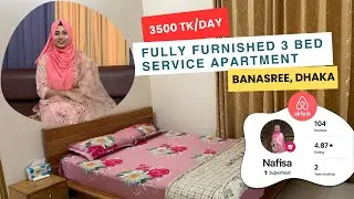 Fully Furnished 3 Bed Service Apartment in Banasree G Block, Dhaka