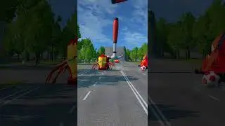 I Hit Everyone with a Sledgehammer!🔨😈#BeamNGdrive #CarDestruction #CarCrash #SimulationGame