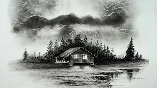 This Pencil Drawing Feels Like a Real Place 😍 | Calm Nature Landscape Art