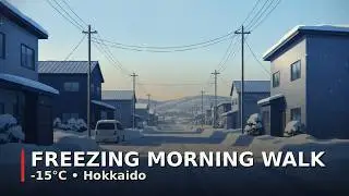 Winter Morning Walk In Freezing Japan | Snowy Higashikawa Hokkaido