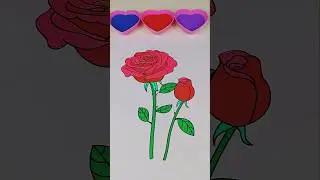 Sand painting Rose.🌹#relaxing #sandpainting #satisfying #shorts #Rose #sandart