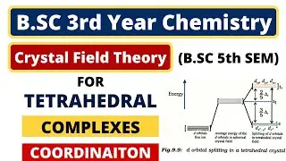 Crystal Field Theory for Tetrahedral Complexes | B.SC 3rd Year Chemistry