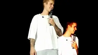 Justin Bieber concerned about fans fighting at Purpose Tour in Arnhem, Netherlands - October 9, 2016
