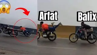 Arfat baloch vs Balix freestyle race 😳🔥| Highway mood full freestyle race 😍