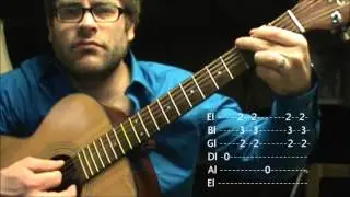 How to play alternating bass notes with simple guitar chords