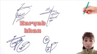 Zaryab khan name signature with arooj