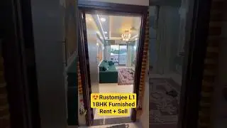 1BHK @ Rustomjee L1 🔥 Fully Furnished | Rent + Sell Option | Virar West#1bhk #rustomjee #virar#rent