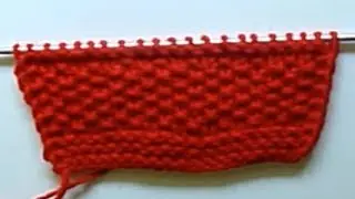 WATCH How To KNIT Simple Reversible Scarf With Knit & Purl Stitches