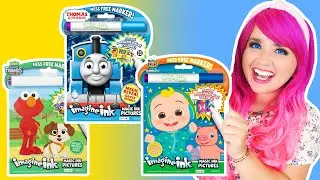 Coloring Cocomelon, Sesame Street & Thomas Train Magic Ink Coloring & Activity Books | Imagine Ink