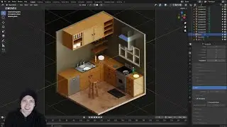 I Made a Low Poly Isometric Diorama in Blender | Daily CGI | Day 53