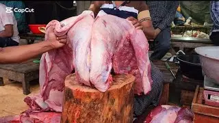Special Meat Market Cow 🍖Cow Meat Cutting #tasty #cowmeat #meatcuts #beefcutter #amazing