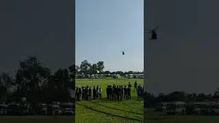 landing of CM Helicopter #sarkaghat #college