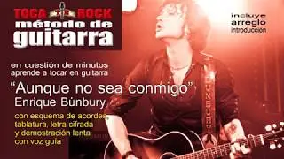 Aprende aunque no sea conmigo en guitarra