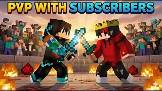 Playing PVP With Subscribers 😈 |  Minecraft Live |
