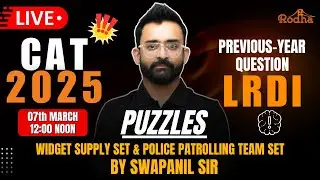 Widget Supply Set and Police Patrolling Team Set | LRDI I Previous Year Sets By SWAPANIL SIR
