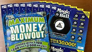 Full Book of SC Magic 8 Ball Scratch-Offs!💥Part 3💥Can&rsquo;t Complain About These WINS!💵