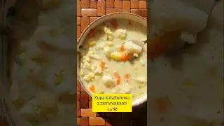 Zupa kalafiorowa z ziemniakami... #przepis #zupa #zupy #kalafior #obiad #szybkiobiad