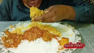 Eating rice spice soybean carry #viral
