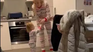 Toddler Milk Spill: Hilarious Santa Surprise! || WooGlobe