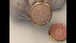 Swarovski fashion Compact Mirrors, 24K Gold & Rose Gold