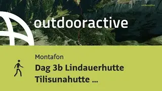 Dag 3b Lindauerhutte Tilisunahutte Carschinahutte Drusator 14.8km 1066^v 5h50min