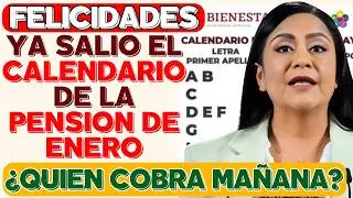 📢💵 &iexcl;FELICIDADES! 😱 Ya SALIO el CALENDARIO de la PENSION de ENERO 💥