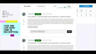 Responsive Question Answer (QNA) html Template for free