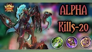 MLBB-💥ALPHA Onimusha Commando Skin?! Kills-20.  14.1 Points #alpha #mlbb #gameplay #Legendary