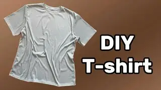 So easy! Cut & stitch! DIY T-shirt | Как сшить футболку? #tshirt #diy#diytshirt#футболкасвоимируками