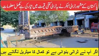 How much do famous trolley makers of Pakistan manufacture tractor trolleys for loading sugarcane?