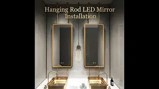 How to Install a Raynova Hanging Rod LED Mirror | Ceiling Rod Installation Guide