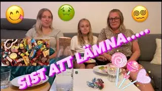 Sist att lämna med vårat GODIS-challenge. Lämnar någon och vem vinner?