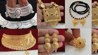 latest gold & silver wedding jewellery designs 2024 with weight & price || new Bridal Jewellery 😍
