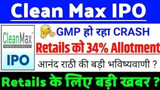 Clean Max Enviro IPO Latest Update | Clean Max IPO GMP status ? | Clean Max Enviro Energy IPO Date