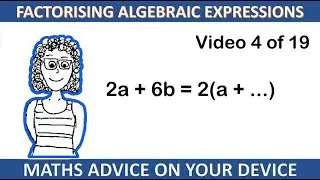 Factorising Explained Dealing with NEGATIVE Signs and Variables! (Episode 4/19)