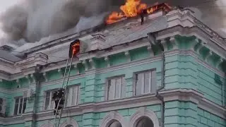 Surgeons in Russia successfully perform surgery during fire