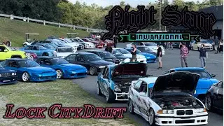 B Roll of DRIFT CARS at LOCK CITY DRIFT Night Stage