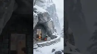 Hidden Cave Home in Snowy Mountains &ndash; Peaceful Winter Life