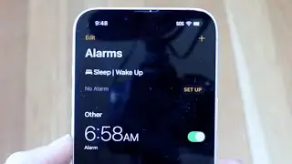 How To Setup Alarm On iPhone 16e!